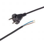 Шнур электрический с прямой вилкой 10А 2200Вт ПВС 2х0.75кв.мм 1.5м черн. Rexant 11-1305 Шнур электрический с прямой вилкой 10А 2200Вт ПВС 2х0.75кв.мм 1.5м черн. Rexant 11-1305