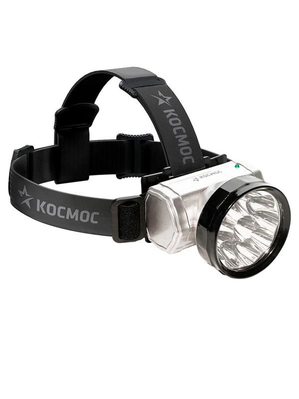 Фонарь аккумуляторный налобный Accu H10 LED 10LED аккум. NI-MH 300мА.ч встроен. ЗУ 1.2В КОСМОС KOCAccuH10LED