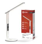 Светильник настольный светодиодный ССО 18Б 12Вт 3-6.5К 600лм сенсор-диммер часы темп. беспроводн. зарядка с адаптером бел. IN HOME 4690612041056 Светильник настольный светодиодный ССО 18Б 12Вт 3-6.5К 600лм сенсор-диммер часы темп. беспроводн. зарядка с адаптером бел. IN HOME 4690612041056