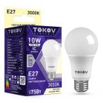 Лампа светодиодная 10Вт А60 3000К Е27 176-264В TOKOV ELECTRIC TKE-A60-E27-10-3K Лампа светодиодная 10Вт А60 3000К Е27 176-264В TOKOV ELECTRIC TKE-A60-E27-10-3K
