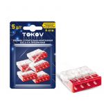 Клемма строительно-монтажная СМК 2273-204 EU2.5 414 4-проводная прозр. (блист.5шт) TOKOV ELECTRIC TKE-EU2.5-414/BL5 Клемма строительно-монтажная СМК 2273-204 EU2.5 414 4-проводная прозр. (блист.5шт) TOKOV ELECTRIC TKE-EU2.5-414/BL5