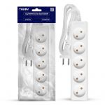 Удлинитель 5х3м без заземл. 10А 2х0.75 TOKOV ELECTRIC TKE-C01-BU5-3-075 Удлинитель 5х3м без заземл. 10А 2х0.75 TOKOV ELECTRIC TKE-C01-BU5-3-075