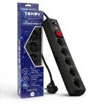 Удлинитель с сетевым фильтром 5х1.8м с заземл. с выкл. 16А с защ. от скачков напр. и перегрузок 3х1 черн. TOKOV ELECTRIC TKE-C05-SF5-1.8-ZV Удлинитель с сетевым фильтром 5х1.8м с заземл. с выкл. 16А с защ. от скачков напр. и перегрузок 3х1 черн. TOKOV ELECTRIC TKE-C05-SF5-1.8-ZV