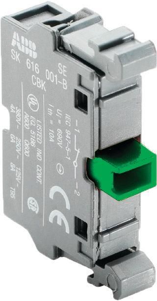 Блок контактов MCB-10 фронт. монтаж 1НО ABB 1SFA611610R1001