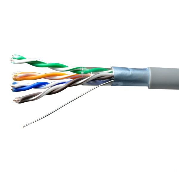 Кабель витая пара F/UTP кат.5E 4х2х24AWG solid CU PVC Standard сер. (м) SUPRLAN 01-1031-1