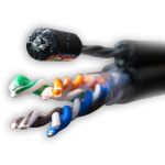 Кабель витая пара F/UTP кат.5E 4х2х24AWG solid CU PE Outdoor Standard трос черн. (м) SUPRLAN 01-1026-1 Кабель витая пара F/UTP кат.5E 4х2х24AWG solid CU PE Outdoor Standard трос черн. (м) SUPRLAN 01-1026-1