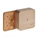 Коробка распределительная ОП 79х79х32мм IP40 сосна (светл. основа) Ruvinil 65004-27М Коробка распределительная ОП 79х79х32мм IP40 сосна (светл. основа) Ruvinil 65004-27М