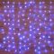 Гирлянда светодиодная "Светодиодный Дождь" 1.5х1м 96LED син. 8Вт 230В IP20 свечение с динамикой с контроллером провод прозр. Neon-Night 235-023