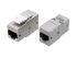 Адаптер проходной (coupler) Keystone Jack RJ45 (8P8C) кат.6 4 пары экранир. CA2-KJ-C6-SH-BK черн. Hyperline 444916