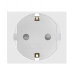 Розетка 1-м 2мод. Viva 16А IP20 2P+E с заземл. защ. шторки бел. DKC 45005 Розетка 1-м 2мод. Viva 16А IP20 2P+E с заземл. защ. шторки бел. DKC 45005