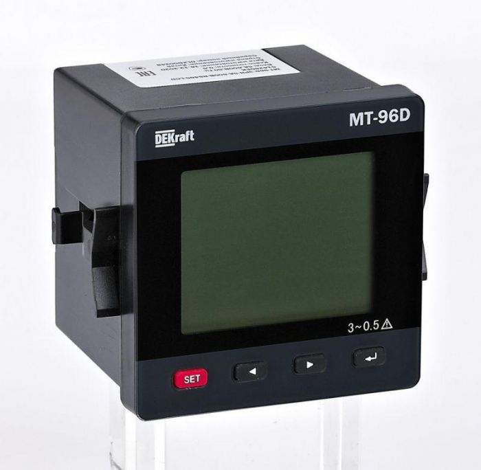 Мультиметр цифровой МТ-72D 3ф вх. 600В 5А RS-485 72х72мм LCD-дисплей DEKraft 51412DEK