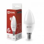 Лампа светодиодная LED-СВЕЧА-VC 6Вт свеча 4000К нейтр. бел. E14 570лм 230В IN HOME 4690612020396 Лампа светодиодная LED-СВЕЧА-VC 6Вт свеча 4000К нейтр. бел. E14 570лм 230В IN HOME 4690612020396