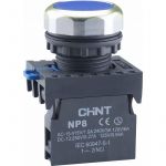 Кнопка управления NP8-10BN/6 без подсветки син. 1НО IP65 (R) CHINT 578645 Кнопка управления NP8-10BN/6 без подсветки син. 1НО IP65 (R) CHINT 578645