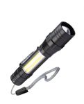 Фонарь аккумуляторный ручной LED 1Вт + COB 5Вт линза зум аккум. Li-ion 18650 1А.ч USB-шнур ABS-пластик КОСМОС KOS113Lit Фонарь аккумуляторный ручной LED 1Вт + COB 5Вт линза зум аккум. Li-ion 18650 1А.ч USB-шнур ABS-пластик КОСМОС KOS113Lit