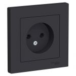 Розетка 1-м СП AtlasDesign 16А IP20 без заземл. в сборе карбон SE ATN001040 Розетка 1-м СП AtlasDesign 16А IP20 без заземл. в сборе карбон SE ATN001040