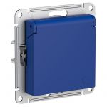 Розетка AtlasDesign 16А IP20 с заземл. защ. шторки с крышкой механизм аквамарин SE ATN001146 Розетка AtlasDesign 16А IP20 с заземл. защ. шторки с крышкой механизм аквамарин SE ATN001146