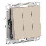 Выключатель 3-кл. AtlasDesign (сх. 1+1+1) 10AX механизм песочн. SE ATN001231 Выключатель 3-кл. AtlasDesign (сх. 1+1+1) 10AX механизм песочн. SE ATN001231