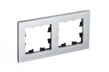 Рамка 2-м AtlasDesign Nature метал. серебр. SE ATN312102 Рамка 2-м AtlasDesign Nature метал. серебр. SE ATN312102