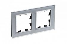 Рамка 2-м AtlasDesign Nature стекло алюм. SE ATN320302 Рамка 2-м AtlasDesign Nature стекло алюм. SE ATN320302