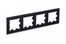 Рамка 4-м AtlasDesign Nature матов. стекло черн. SE ATN331004 Рамка 4-м AtlasDesign Nature матов. стекло черн. SE ATN331004