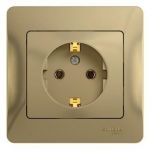 Розетка 1-м СП Glossa 16А IP20 с заземл. в сборе титан SE GSL000442 Розетка 1-м СП Glossa 16А IP20 с заземл. в сборе титан SE GSL000442
