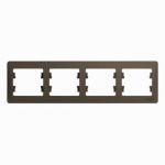 Рамка 4-м Glossa горизонт. шоколад SE GSL000804 Рамка 4-м Glossa горизонт. шоколад SE GSL000804