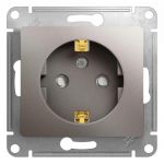 Розетка 1-м СП Glossa 16А IP20 250В с заземл. защ. шторки механизм платина SE GSL001245 Розетка 1-м СП Glossa 16А IP20 250В с заземл. защ. шторки механизм платина SE GSL001245