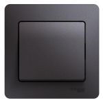 Выключатель 1-кл. СП Glossa 10А IP20 (сх. 1) 10AX в сборе графит SE GSL001312 Выключатель 1-кл. СП Glossa 10А IP20 (сх. 1) 10AX в сборе графит SE GSL001312