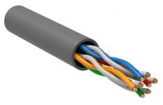 Кабель витая пара U/UTP кат.5E 4х2х24AWG solid LSZH сер. (м) ITK LC1-C5E04-121 Кабель витая пара U/UTP кат.5E 4х2х24AWG solid LSZH сер. (м) ITK LC1-C5E04-121