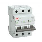 Выключатель автоматический модульный 3п C 32А 6кА AV-6 AVERES EKF mcb6-3-32C-av Выключатель автоматический модульный 3п C 32А 6кА AV-6 AVERES EKF mcb6-3-32C-av