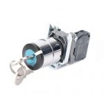 Переключатель модульный SB4 в сборе 22мм 2поз. с фиксацией ключ 1пол 1НО SE SB4BG21 Переключатель модульный SB4 в сборе 22мм 2поз. с фиксацией ключ 1пол 1НО SE SB4BG21