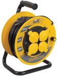 Удлинитель на катушке 4х20м с заземл. 16А IP44 Industrial plus УК20 3х1.5 термозащита IEK WKP15-16-04-20-44 Удлинитель на катушке 4х20м с заземл. 16А IP44 Industrial plus УК20 3х1.5 термозащита IEK WKP15-16-04-20-44