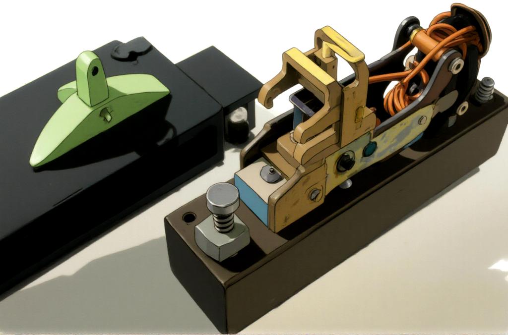 Выключатель АЕ1031 в разобранном облике